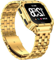 Cinturino in acciaio inossidabile per Fitbit Versa 4-Versa 3-Versa-Versa 2 | Cinturino per uomo con copertura protettiva per Fitbit Sense-Versa Lite-Fitbit Sense 2