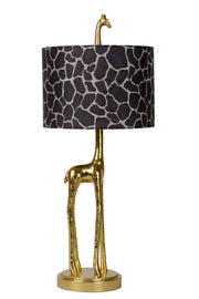 Lampada da tavolo giraffa oro con paralume 60cm E27 Lucide