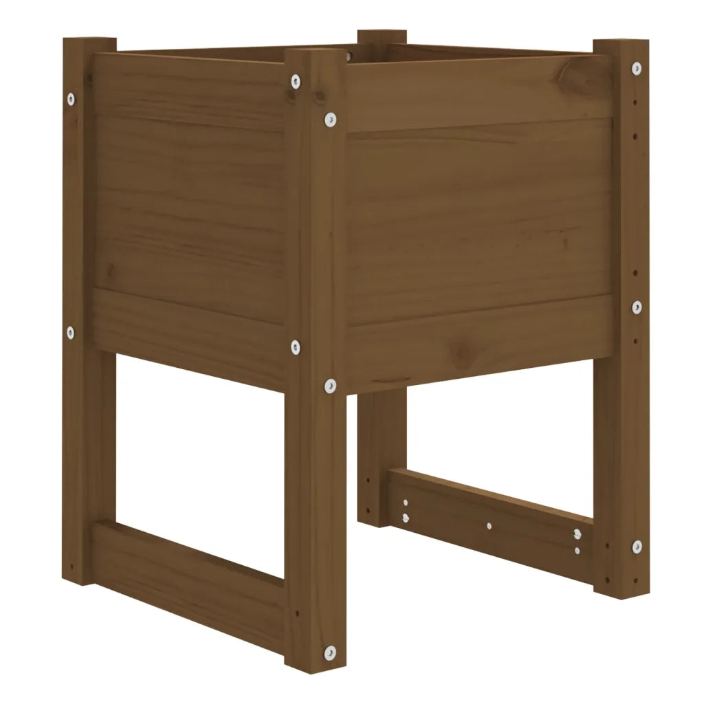 Fioriere 2 pz Ambra 40x40x52,5 cm in Legno Massello di Pino