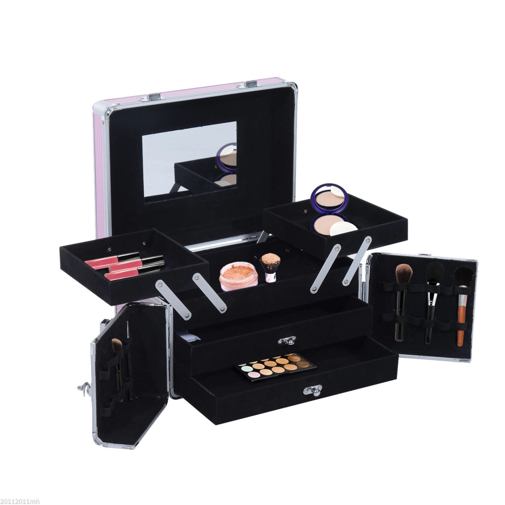 Borsa Trucco Organizzatore Professionale ¨C zephmum ¨C Alluminio 29x21x20cm