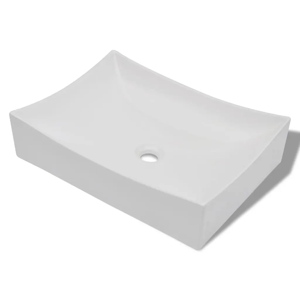 Lavandino in Ceramica Porcellana Bianco Lucido CFW5342784