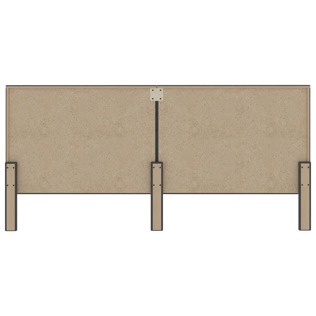 Testiera Letto Grigio Scuro in Tessuto 200x200 cm 287479