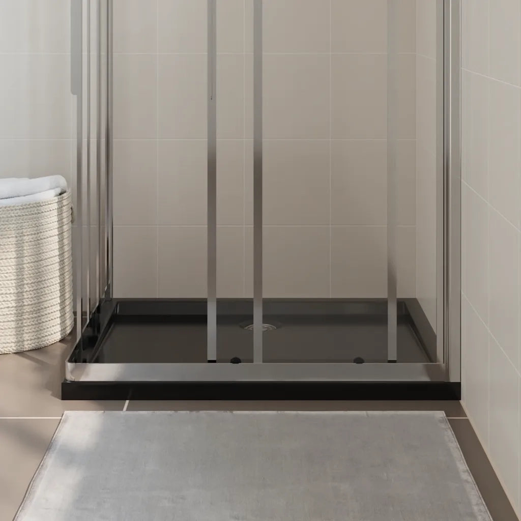 Piatto Doccia in ABS Rettangolare Nero 70x90 cm CFW3388425
