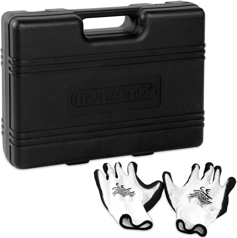 ® Set di Chiavi a Bussola 94 Pezzi in Acciaio CV 1/4' + 1/2' Custodia per il Trasporto Cassetta Attrezzi
