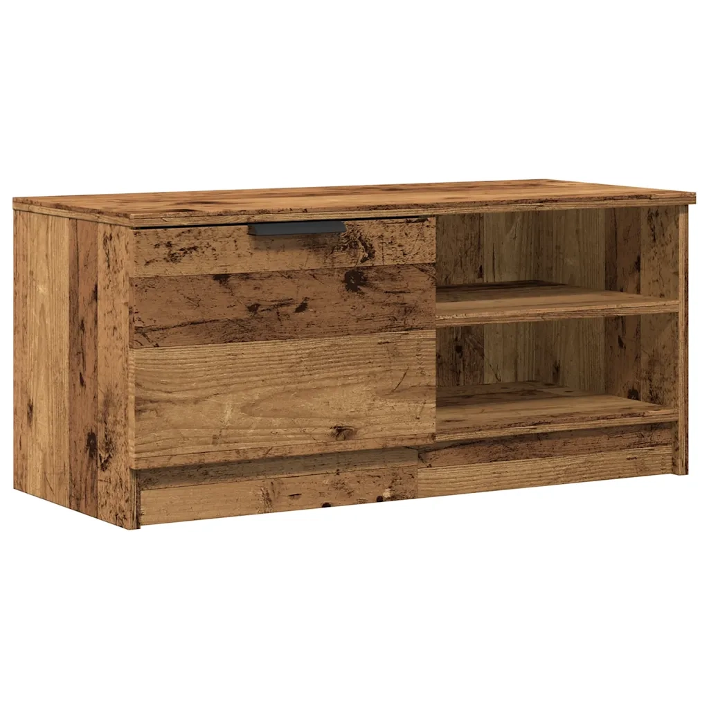 Mobile Porta TV Legno Vecchio 80x35x36,5 cm Legno Multistrato 856854