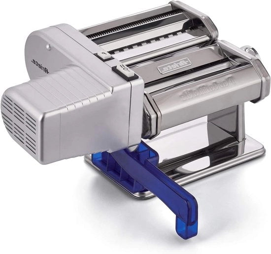Macchina per Fare Pasta 2 Velocità + Funzione Impulso 9 Differenze di Spessore della Pasta 5 Forme di Pasta Include Viti di Montaggio e Manubrio a Mano 90 W - 1593