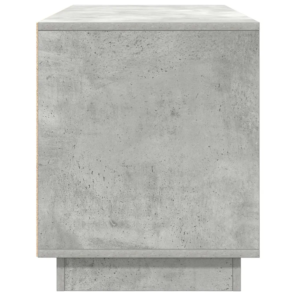 Mobile Porta TV con Luci LED-Mobile per TV-Credenza TV Grigio Cemento 100x41x50 cm