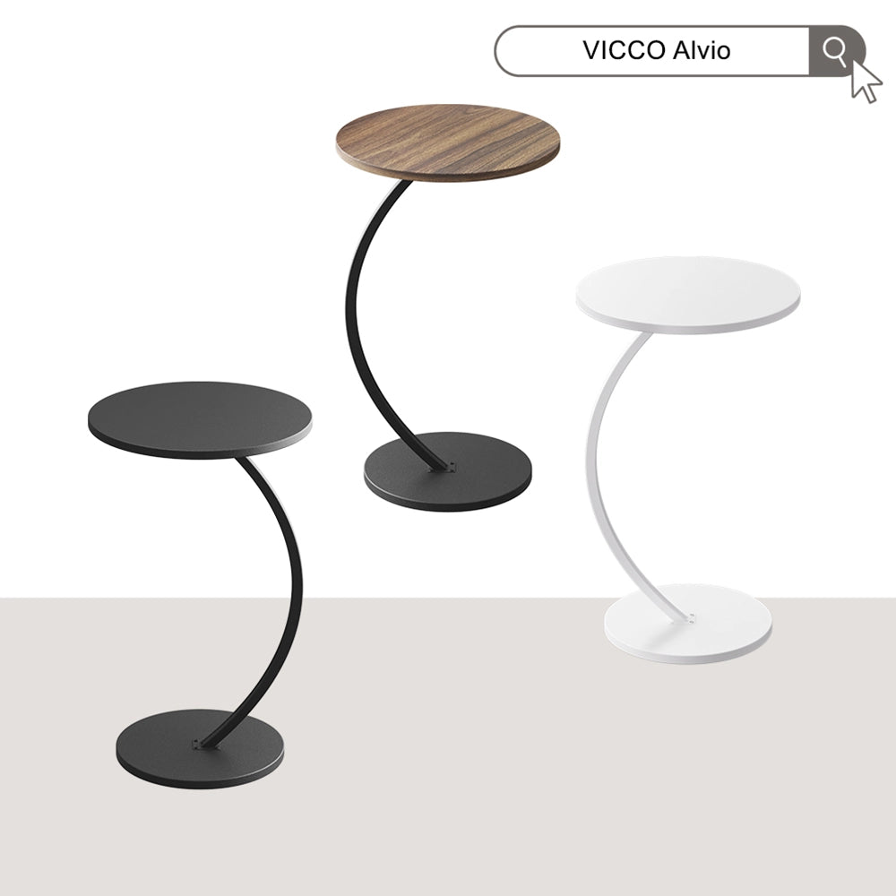Vicco Tavolino da caffè Nero 40 x 60 cm
