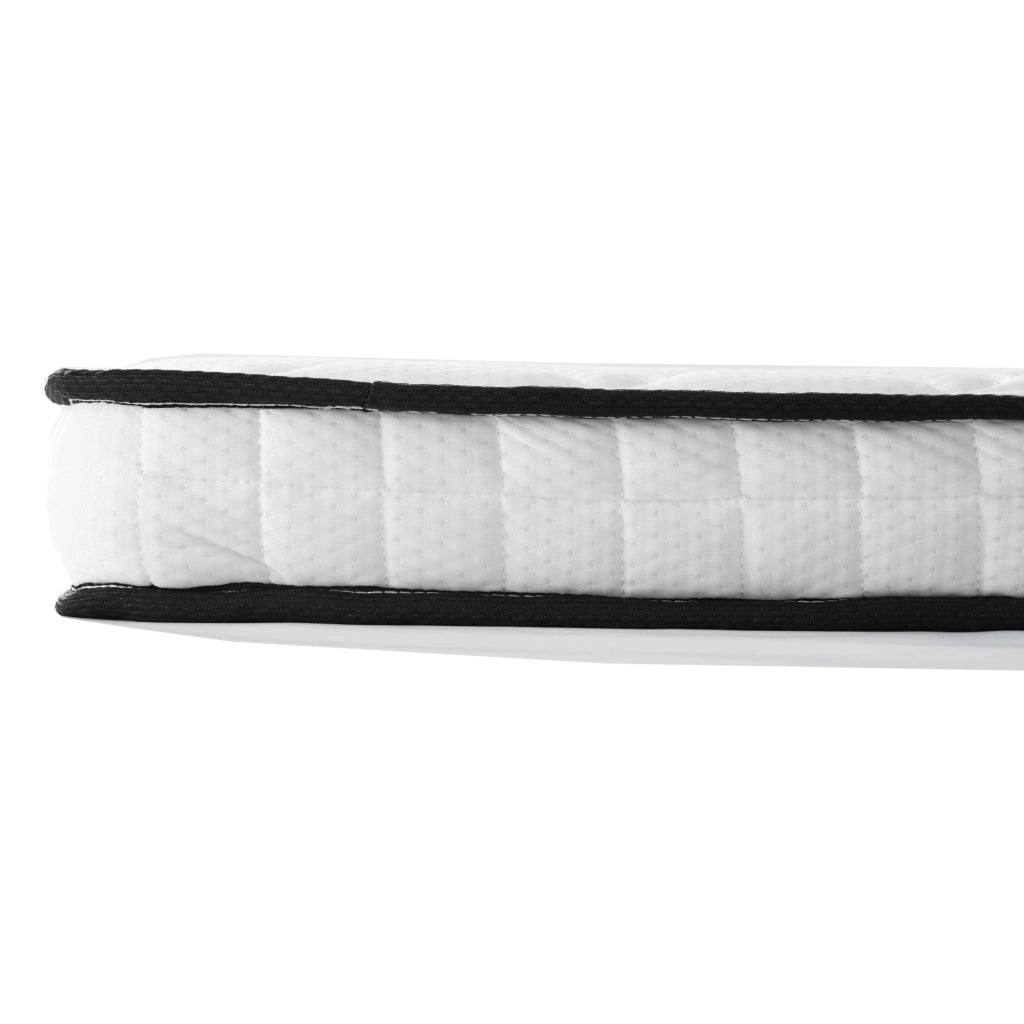Materasso a Molle 90x190 cm H3 Spessore 10 cm con Supporto Ergonomico Bianco