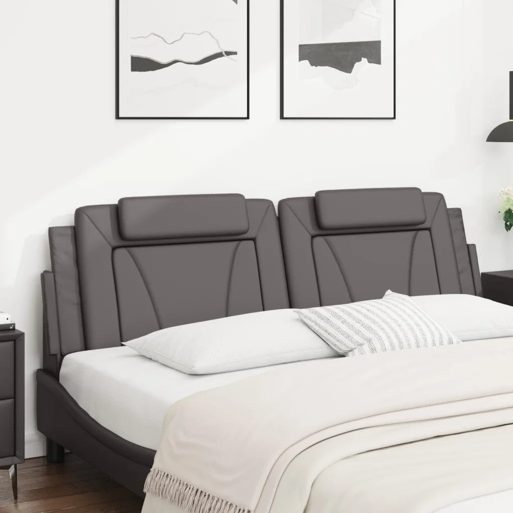 Cuscino Testiera Viana Grigio 180 cm in Similpelle CFW7963409