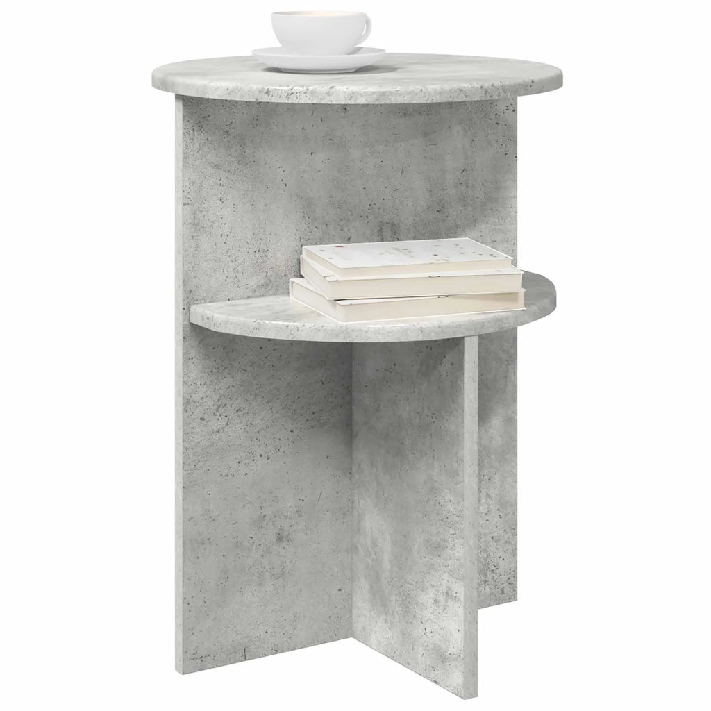 Tavolo laterale con archiviazione Grigio Cemento Ø 39,5 x 55 cm 8001022