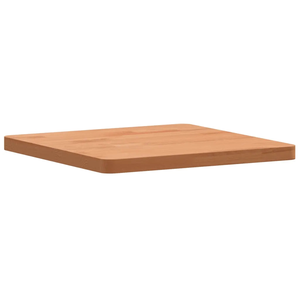 Piano per Tavolo 40x40x2,5 cm Quadrato Legno Massello di Faggio 355972