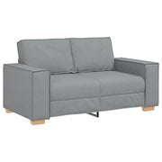 Divano | Divano da soggiorno | Sofa a 2 posti Grigio chiaro 160x78x84 cm in tessuto