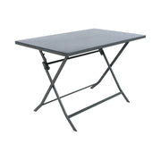 Tavolo rettangolare pieghevole Greensboro 4 posti grafite 110x70x71 cm