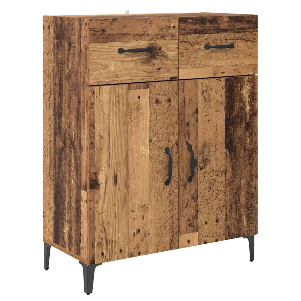 Credenza | Madia | Buffet da pranzo | Armadio da pranzo Legno vecchio 69,5 x 34 x 180 cm Legno multistrato