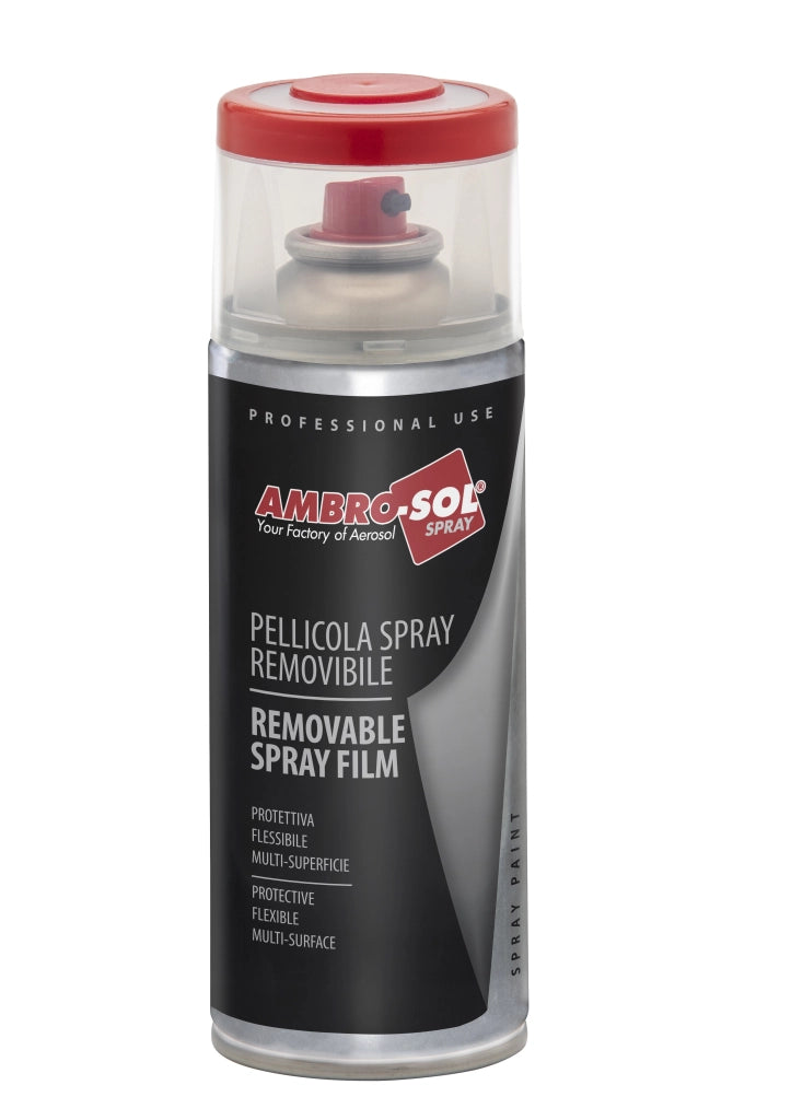 PELLICOLA SPRAY REMOVIBILE AMBROSOL 400 ml Trasparente opaco - 6 pezzi- AMBROSOL