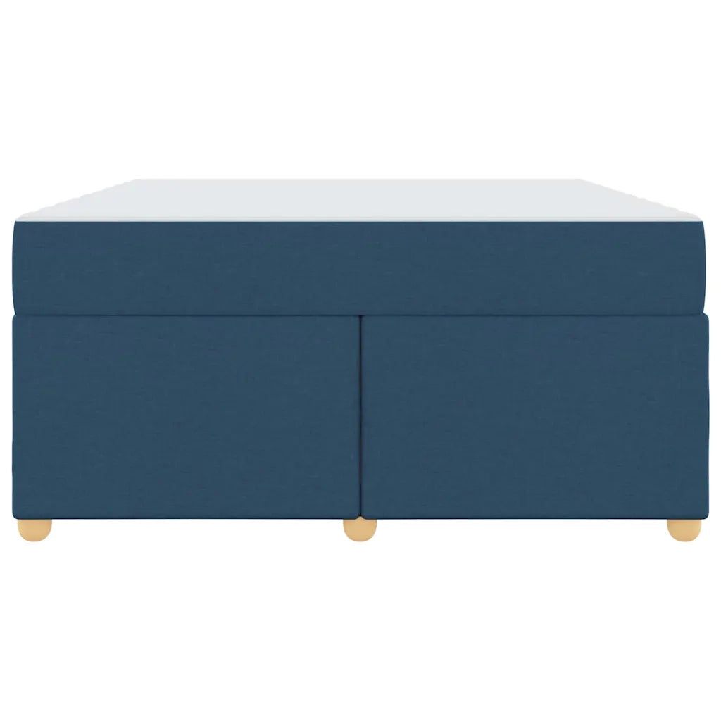 vidaXL Struttura del letto con materasso Blu 160 x 200 cm Tessuto
