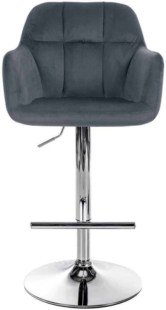 Barhocker Natoma Samt chrom