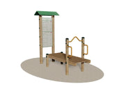 Panca Orizzontale e Plus Giochipark acciaio zincato outdoor fitness 25-75 anni - Panca orizzontale plus