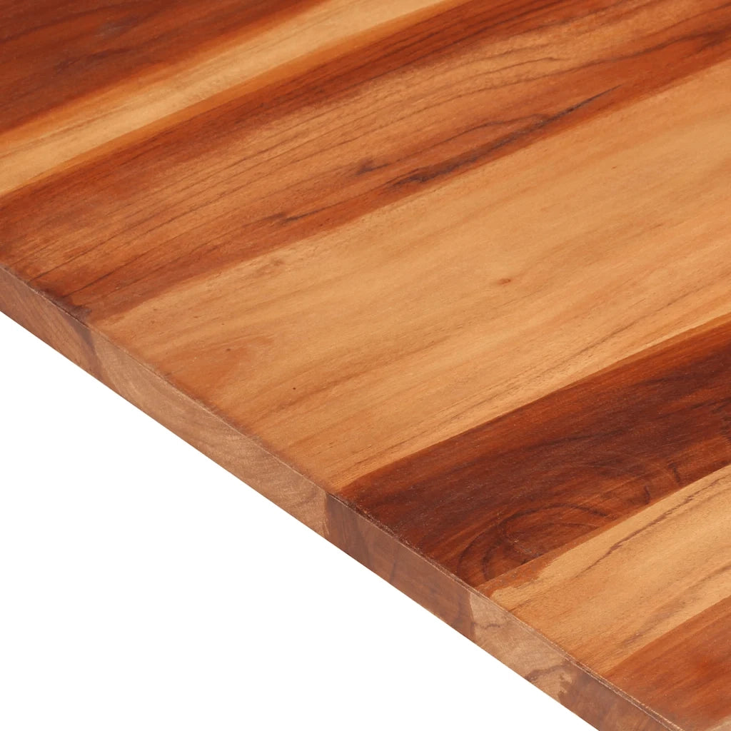 vidaXL Piano Tavolo in Legno Massello di Acacia 25-27 mm 60x80 cm