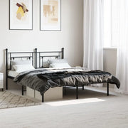 Giroletto con Testiera in Metallo Nero 160x200 cmcod mxl 109685