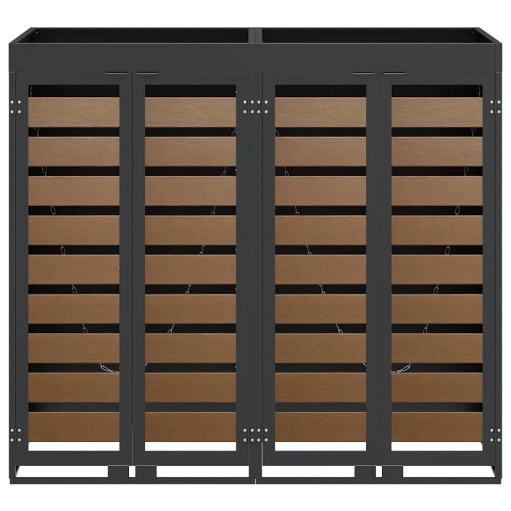 Contenitore per Rifiuti per 3 Bidoni 340 x 77.5 x 115.5 cm