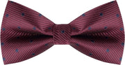 Accessorio per cravatta volante per uomo con disegno a puntini rossi, design classico, con nodo a bow, unico modello
