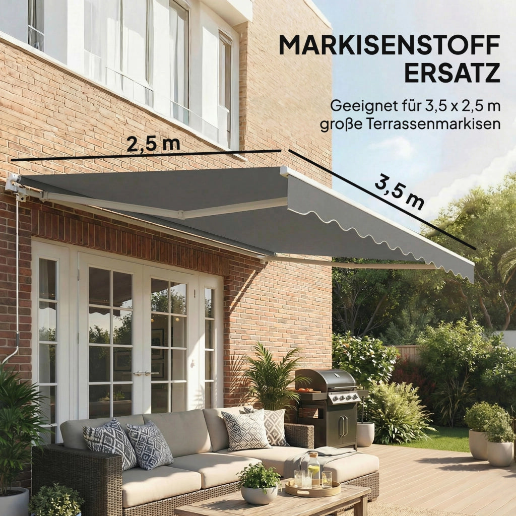 Tenda per Terrazzo ¨C zephmum ¨C Grigio Scuro 3.5x2.5m