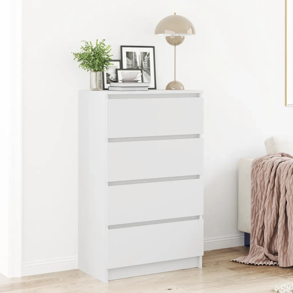 Credenza | Madia | Buffet da pranzo | Armadio da pranzo Bianca 60x35x98,5 cm in Legno Multistrato