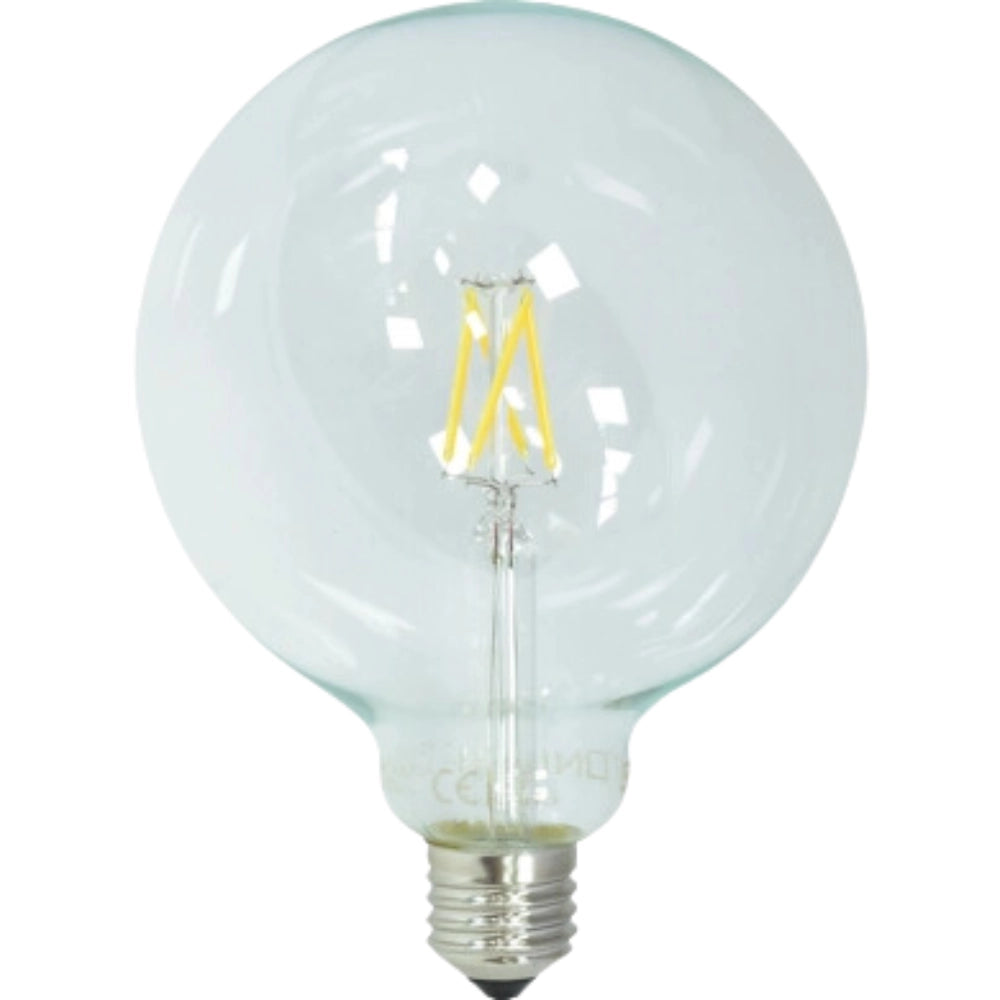 Optonica lampadina a filamento led attacco e27 g125 300° ac175-265v *** temperatura colore lampada 2700k bianco cald...