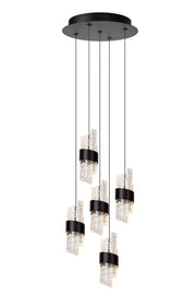 Lampada a sospensione Lucide Kligande LED 7W nera Ø30