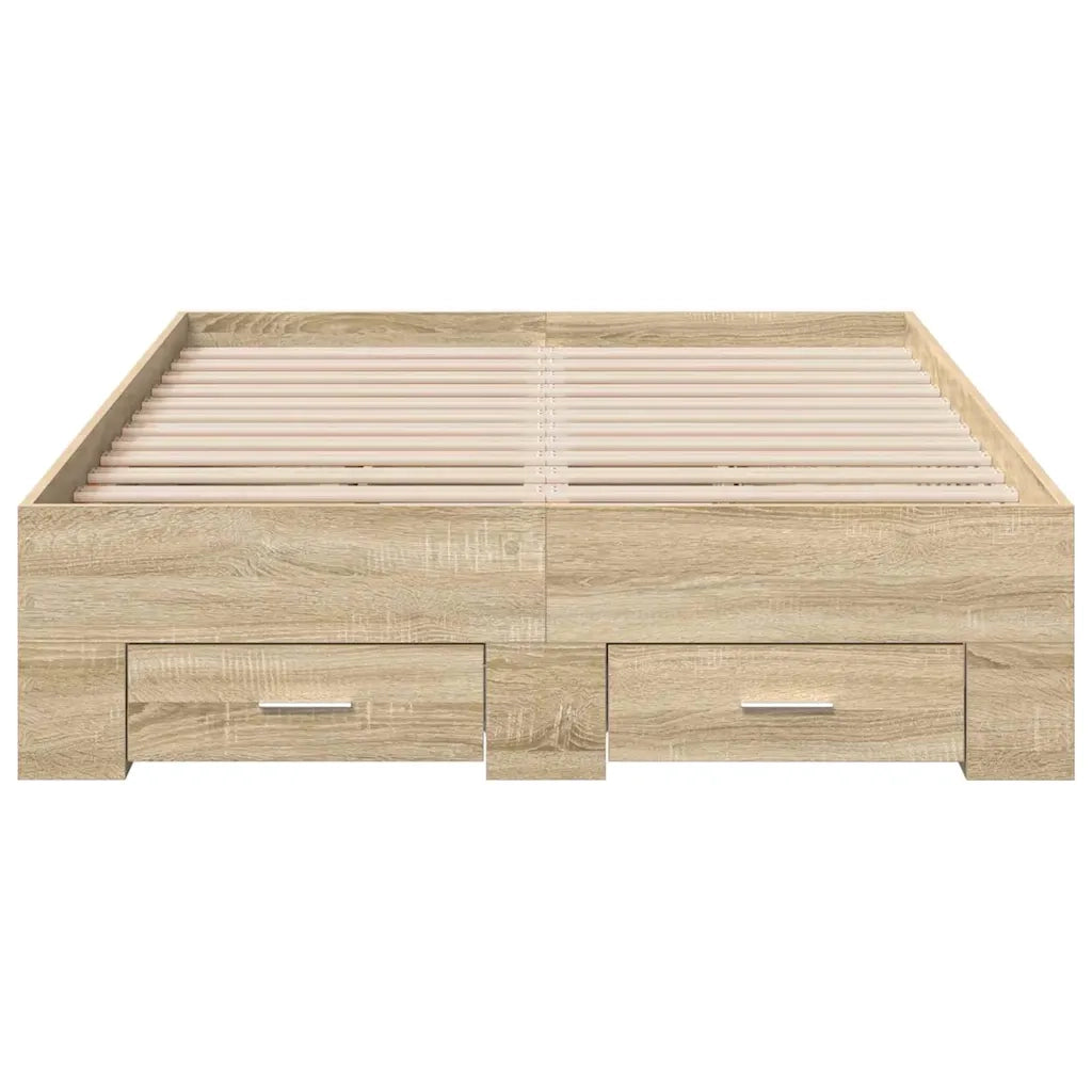 Struttura del letto Marrone 120 x 200 cm Legno multistrato 3345114
