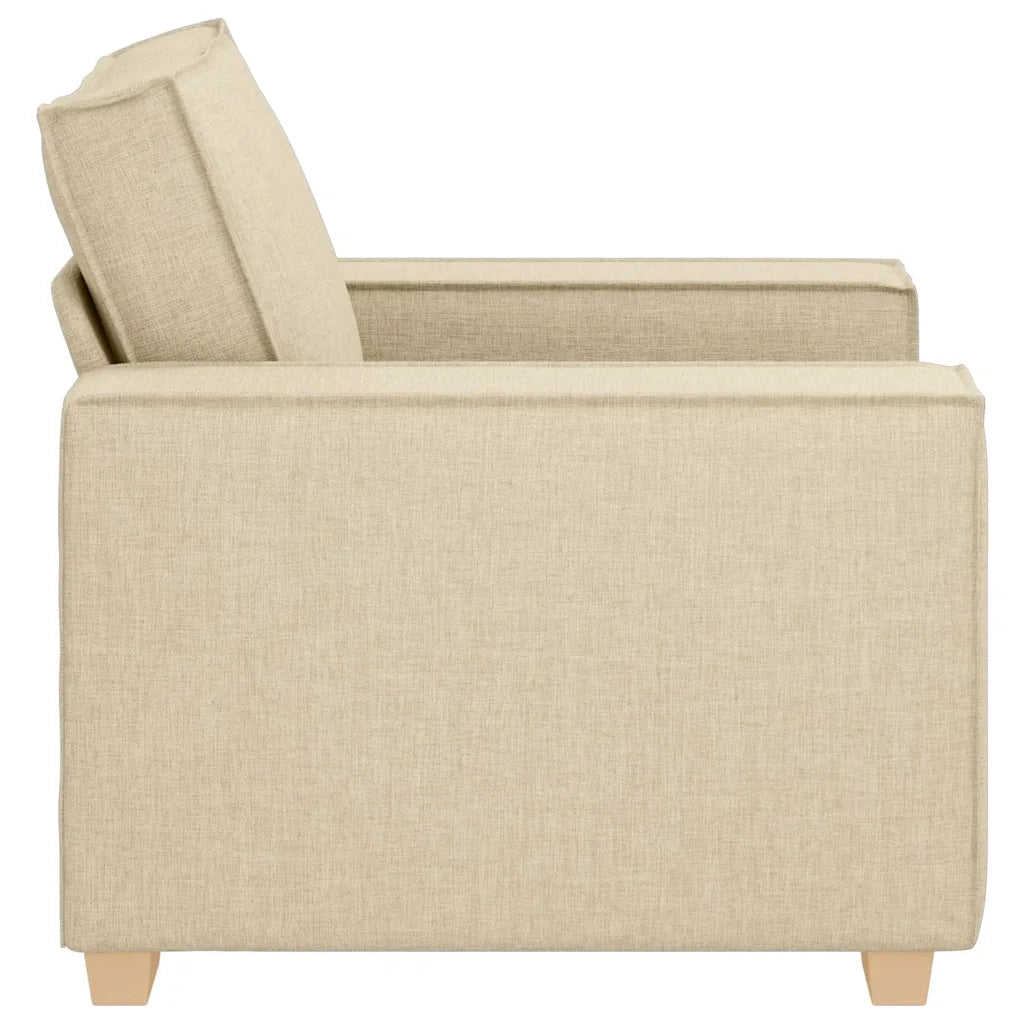 Poltrona-Divano Sedia-Sofa-Divanetto Crema 60 cm Tessuto
