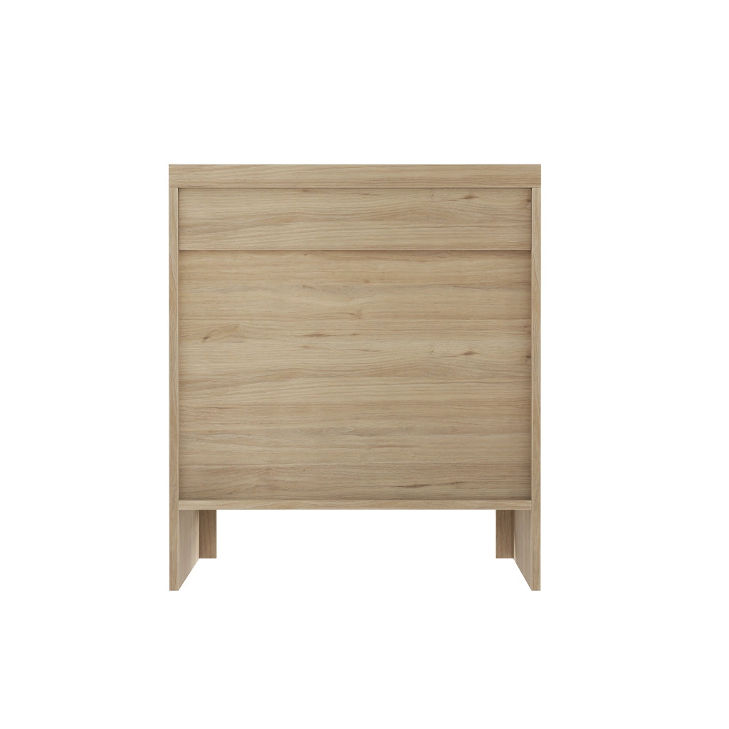 COMODINO con cassetto 64 x 46,5 x 18 cm Effetto rovere