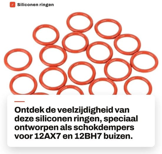 Raccordi in silicone 20 pezzi - Bocchetta di riserva - Dampipacco - 12AX7 - 12AT7 - 12BH7 - Materiale resistente