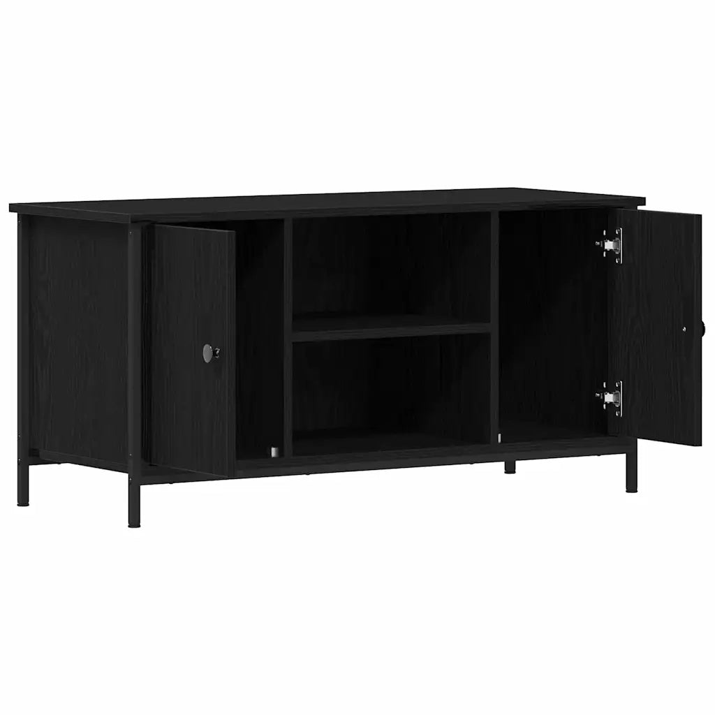 Mobile TV 100 x 40 x 50 cm Rovere nero Legno ingegnerizzato 862141