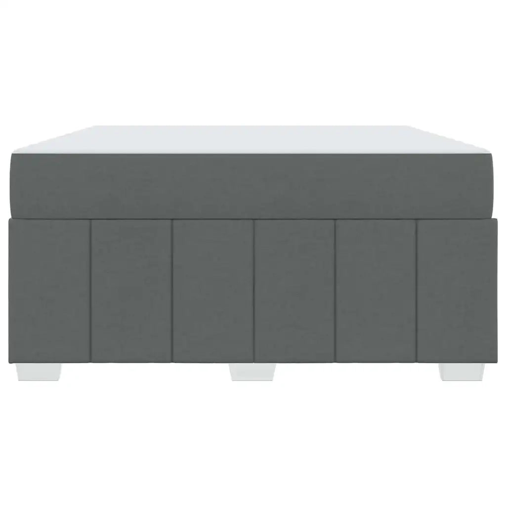 Struttura del letto Grigio scuro 140 x 200 cm Tessuto