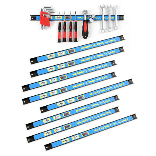 Set di barre magnetiche 9x46 cm porta utensili attrezzi montaggio a parete per officina