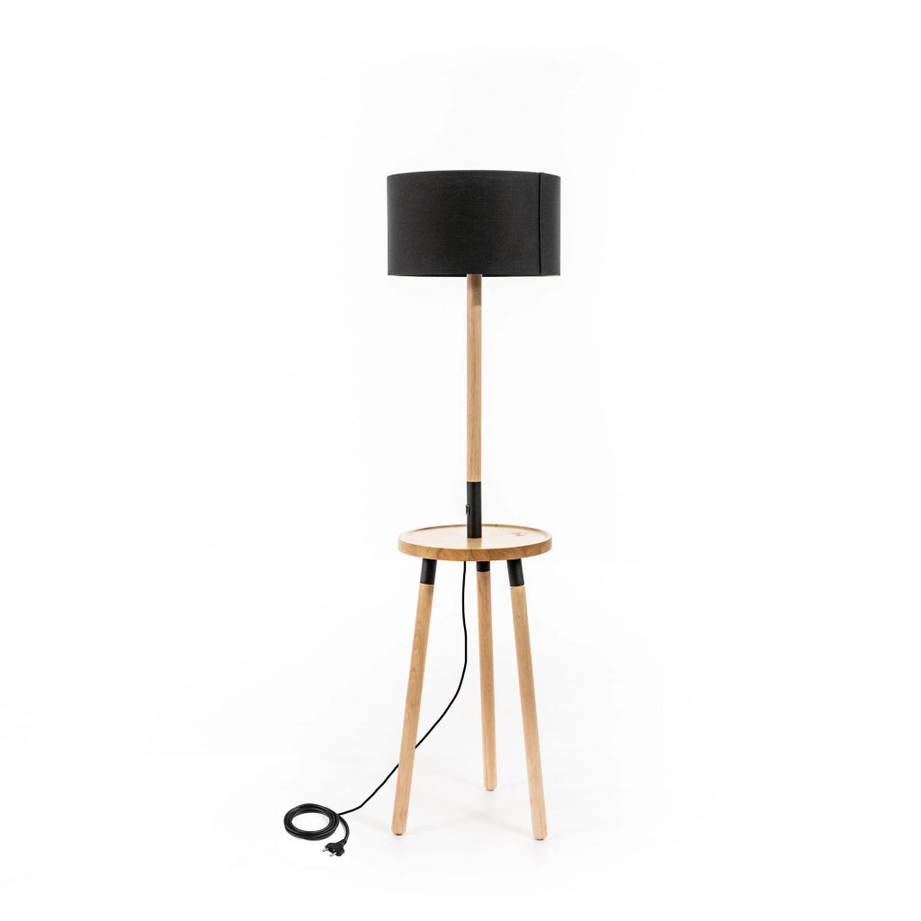 Lampada da terra IRIS nero