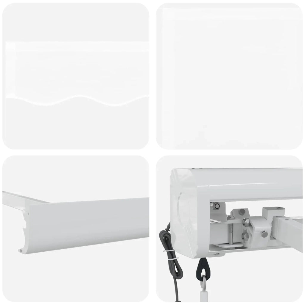 Tenda da Sole Bianco 350 x 250 x 165 cm Poliestere e Alluminio 3330370