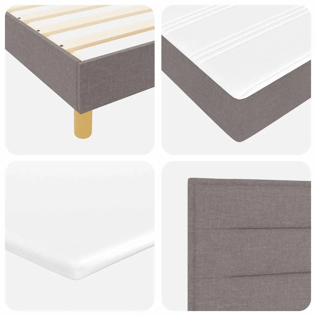 Letto a molle con materasso Talpa 90 x 190 cm Tessuto 3340126