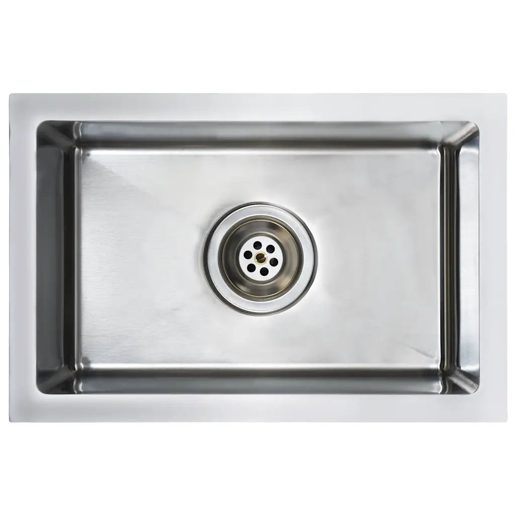 Lavello da Cucina Lavorato a Mano con Filtro in Acciaio Inox cod mxl 53392