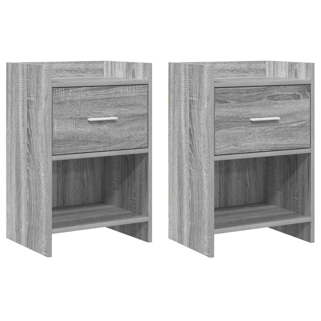 Comodini 2 pcs Sonoma grigio 40 x 30 x 60 cm 8010990