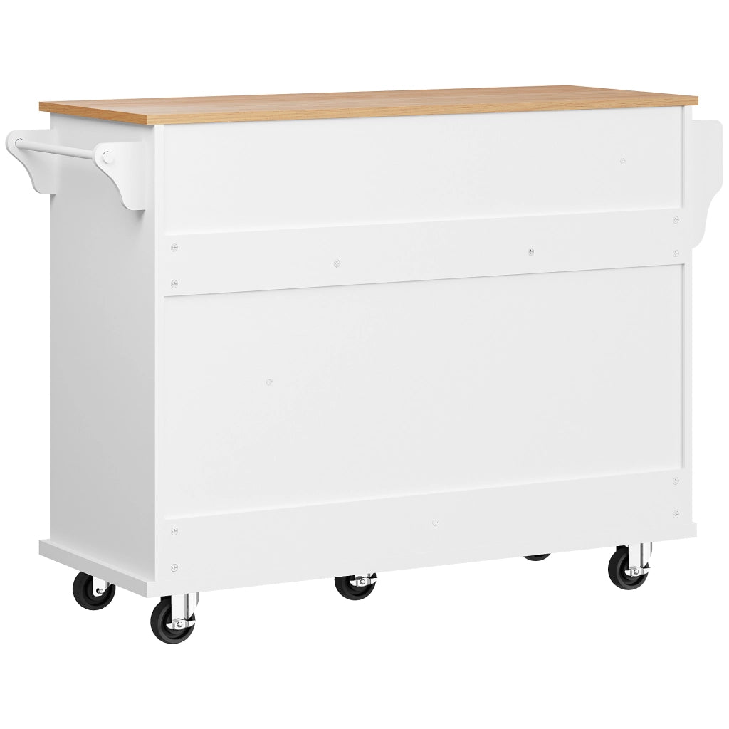 Carrello da Cucina con Cassetti ¨C MINIMAL ¨C Bianco, 134x46x92 cm