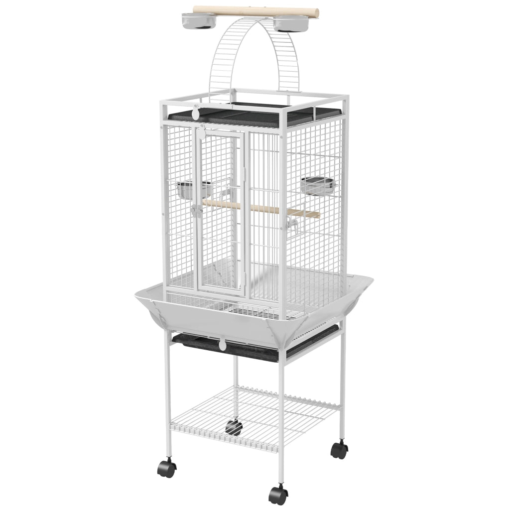 Gabbia per Uccelli ¨C zephmum ¨C Bianco 62.5x62.5x156cm