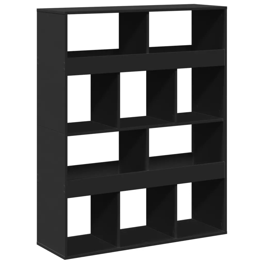 Libreria Nera 100x33x125,5 cm in Legno Multistrato 3309358