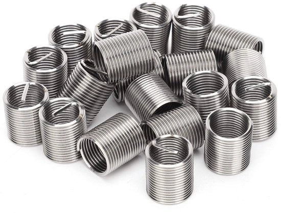 Set di inserimenti per cavi a 20 pezzi - M12 x 1,25 - Acciaio inossidabile - Resistente a elevate temperature - Resistente alla corrosione - Set di bussolanti per cavi