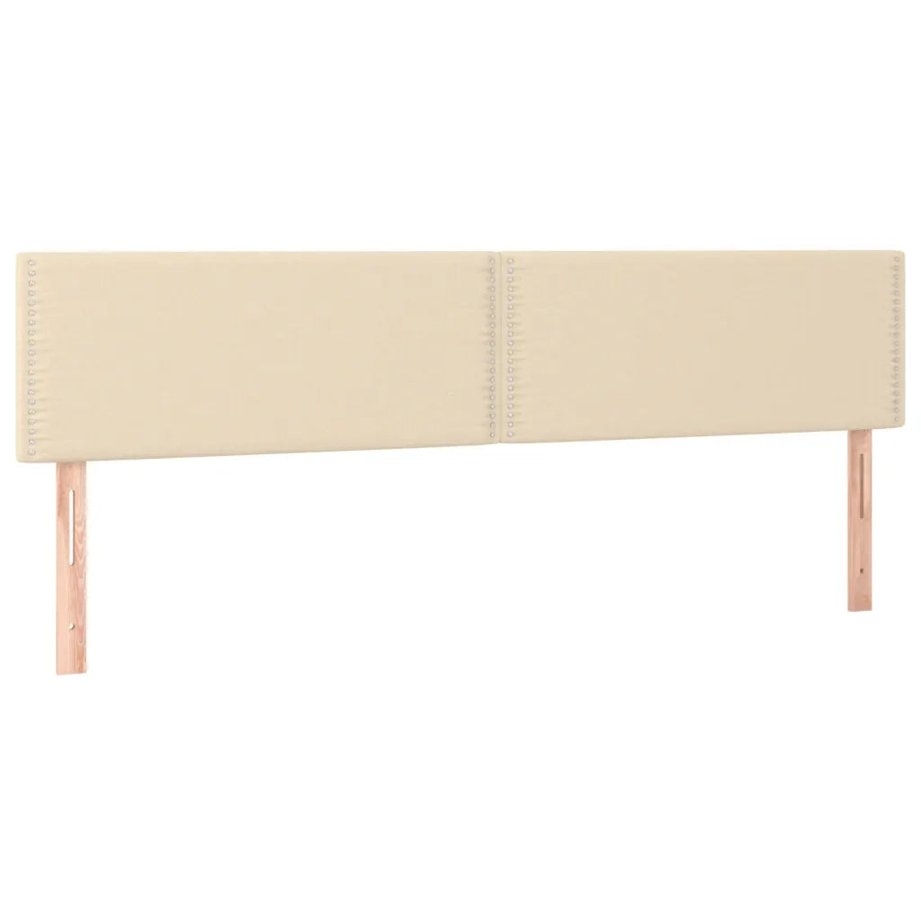 vidaXL Giroletto a Molle con Materasso Crema 120x190 cm in Tessuto