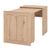Keylon, Scrivania 2 Ripiani, 72x47x79h cm Marrone Rovere Nodi