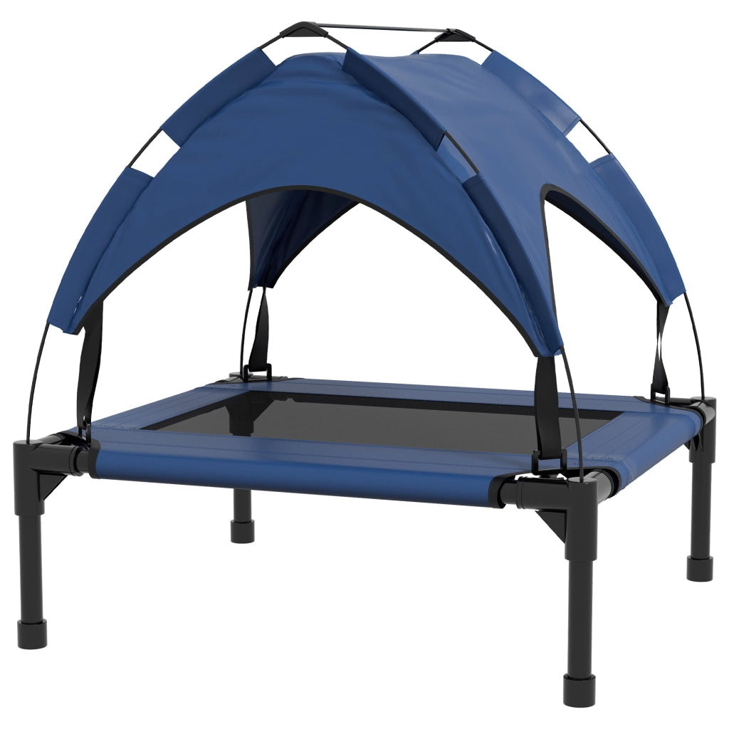 Cuccia per cani con tetto ¨C Xylo ¨C 76x61x69.5 cm, blu scuro, impermeabile